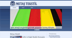 Desktop Screenshot of metastekstil.com